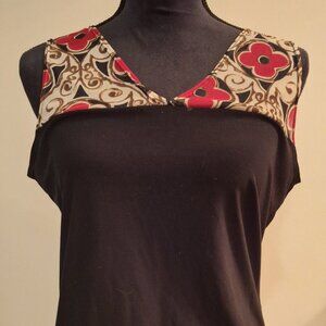 Red and black tank top